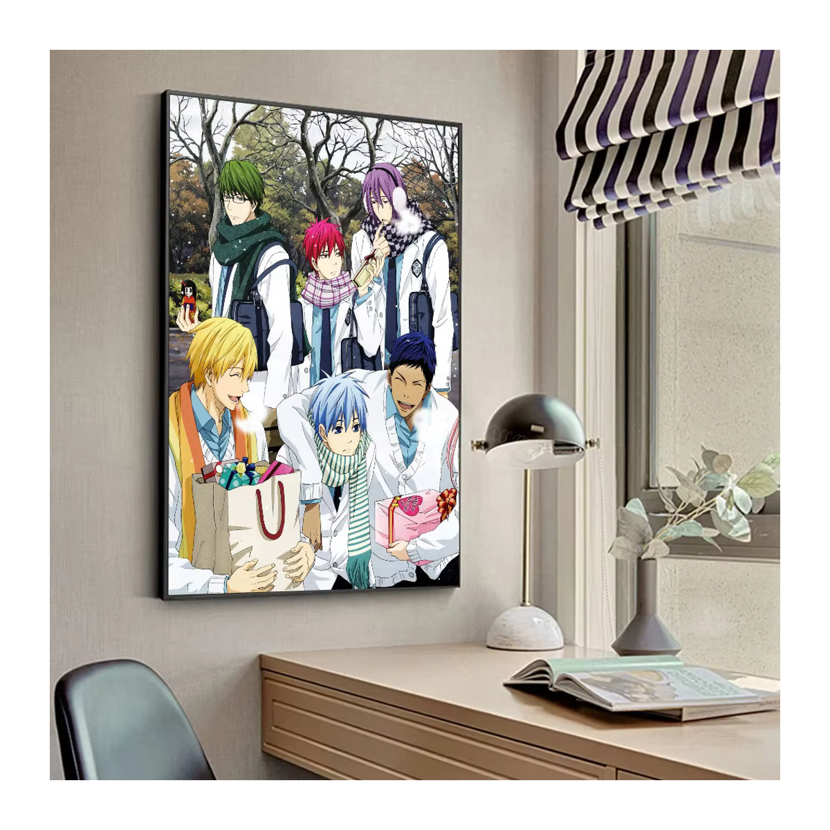 Japanisches Anime Kuroko no Basket Wandbild als dekorativer Poster Aufkleber in Mehrfarbig - Bild 5