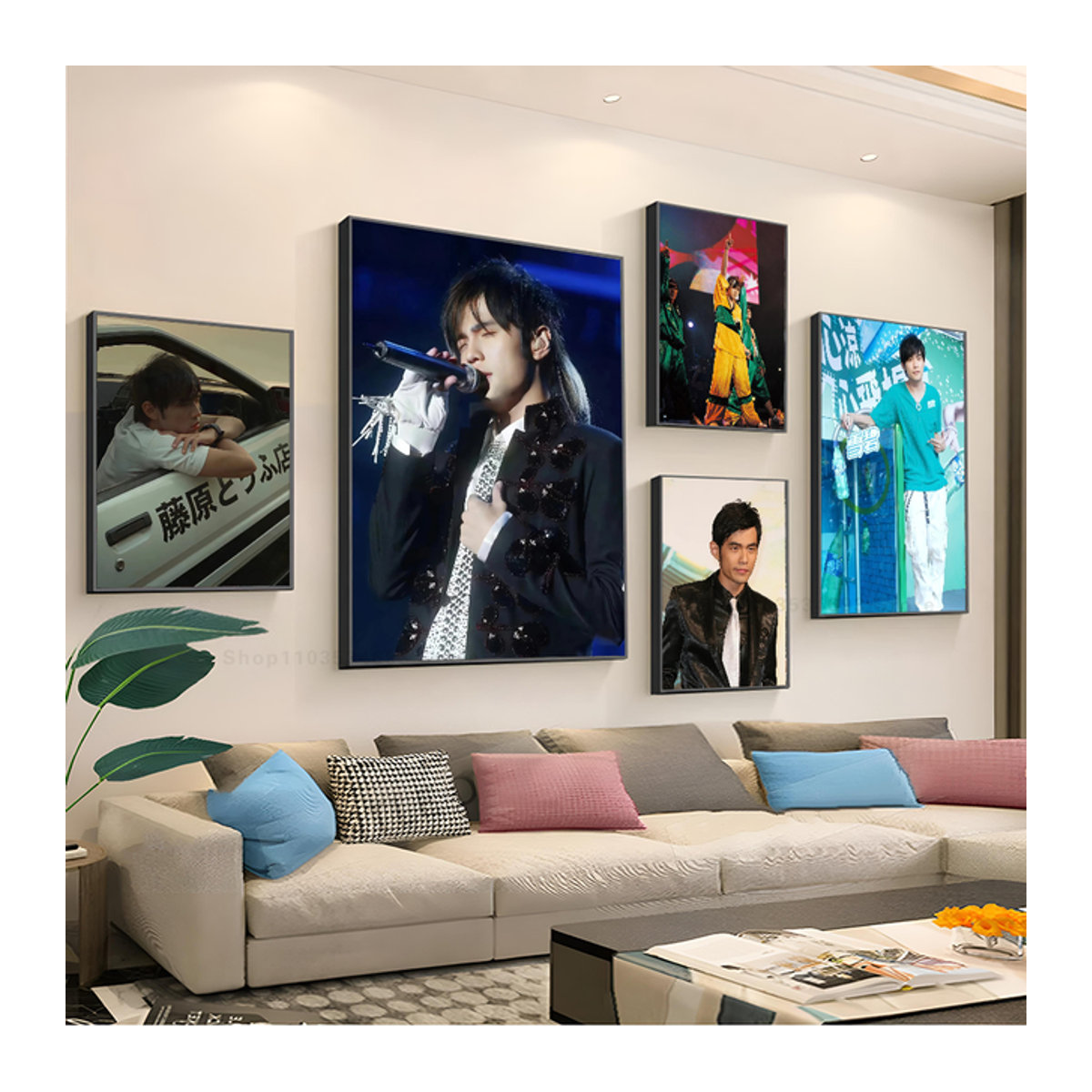 Jay Chou Poster Aufkleber Wandbild in Mehrfarbig für die Wanddekoration - Bild 1