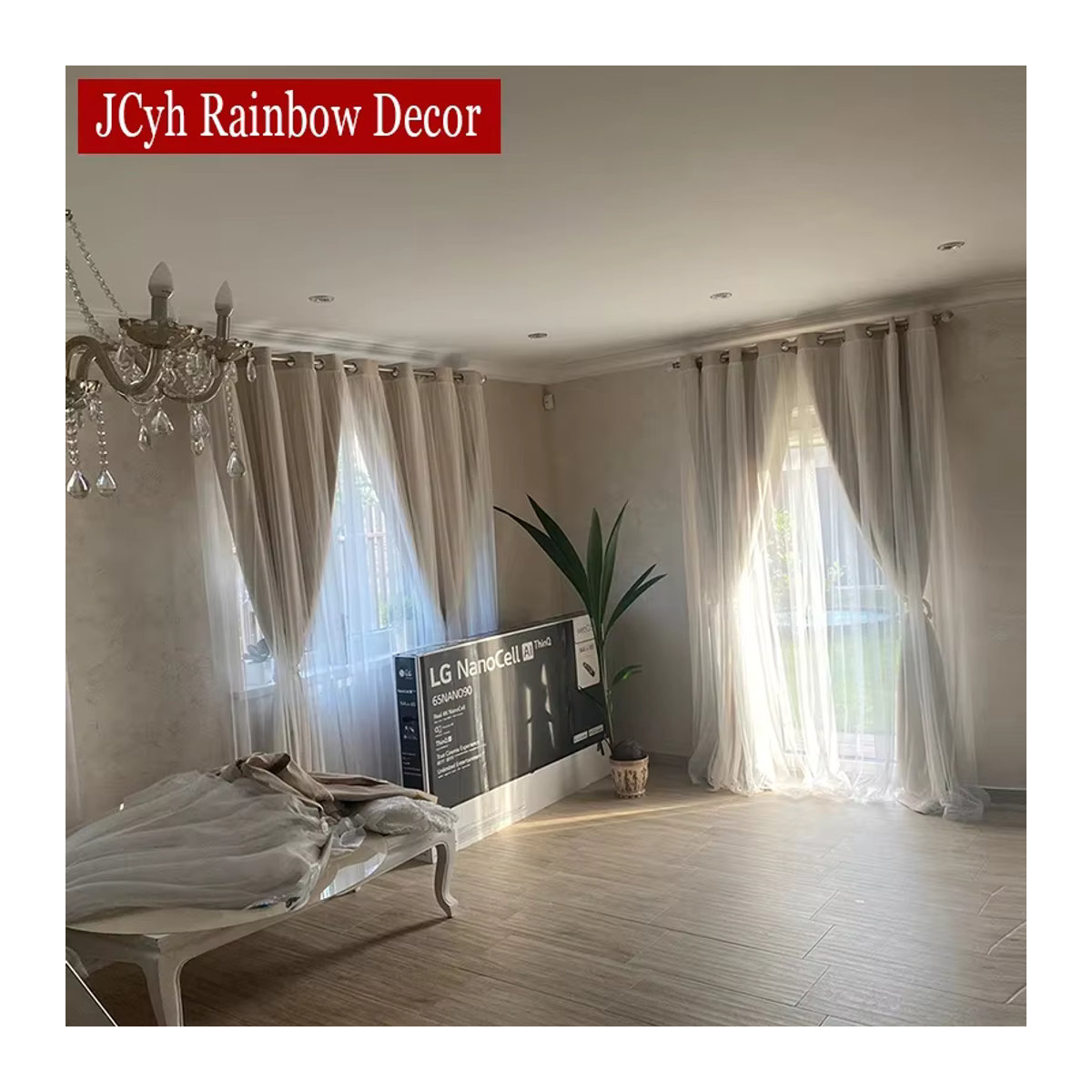 JCyh Rainbow Decor Verdunkelungsvorhang im japanischen Stil für Schlafzimmer und Wohnzimmer in Rosa und Weiß - Bild 4