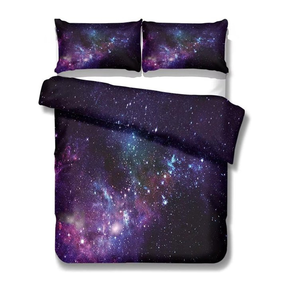 Jessica Chen Bettwäsche-Set Galaxie Design mit 2 Kissenbezügen, B/H: 135 x 200 cm - Bild 1
