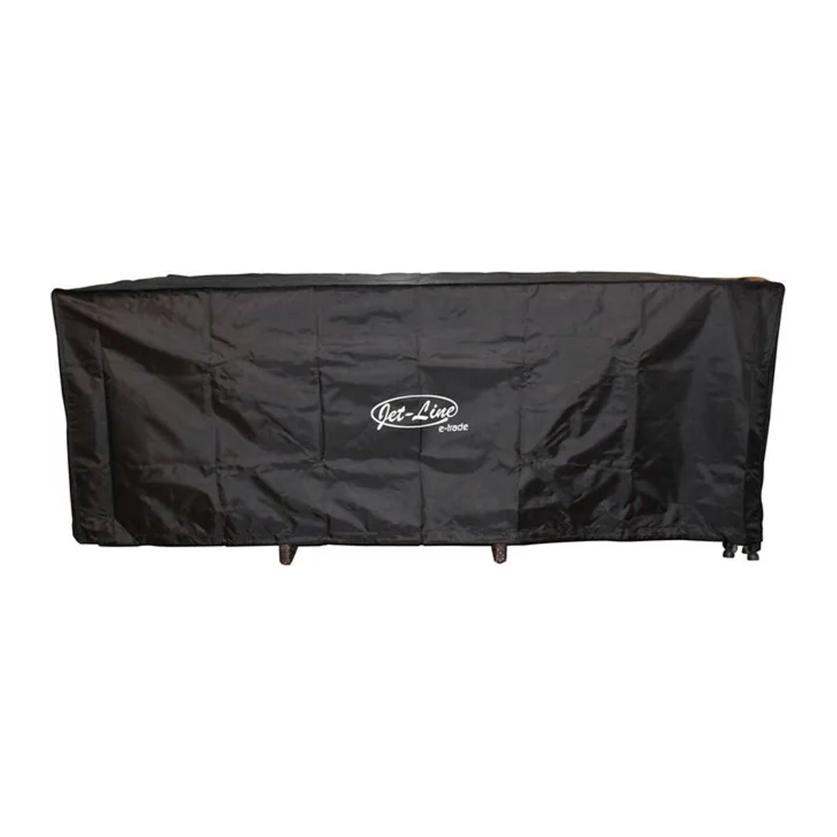 Jet-Line Abdeckplane für Gartenmöbel aus Polyester und Nylon, Schwarz, 3 x 3 m - Bild 1