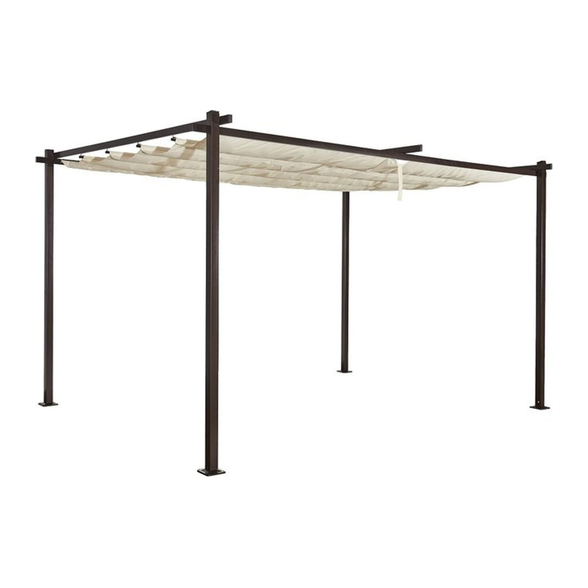 Jet-Line Gartenpavillon Luxor Light in Beige-Anthrazit mit UV-Schutz und wasserabweisender Überdachung B/T: 400 x 300 cm - Bild 1