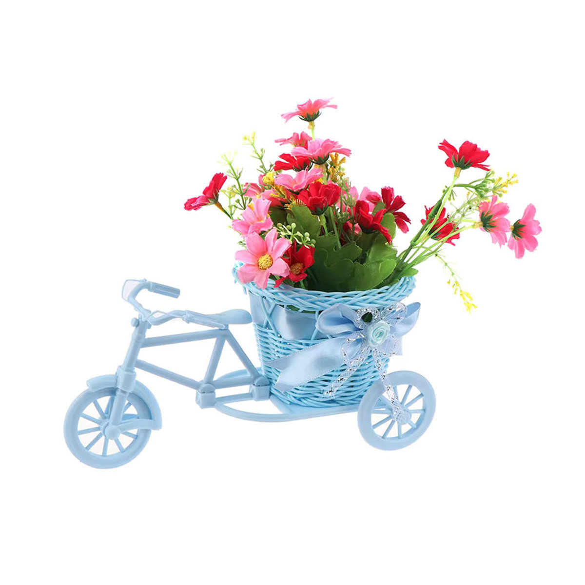 JETTING Deko-Blumentopf im Vintage Dreirad-Design aus Kunststoff, mehrfarbig - Bild 3