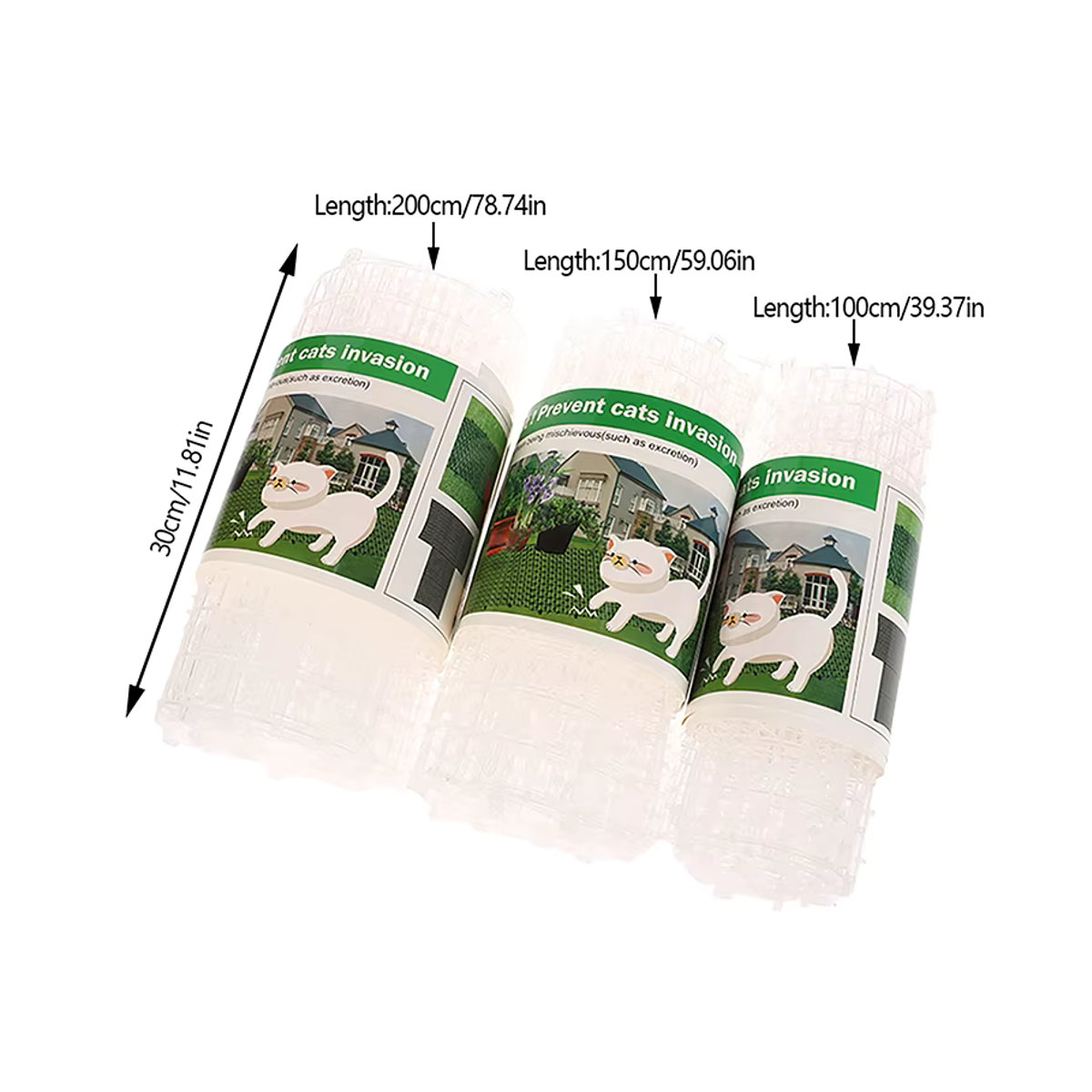 JETTING Garten Katze Scat Repellent Matte Prickle Strips zur Abschreckung von Katzen und Hunden - Bild 6