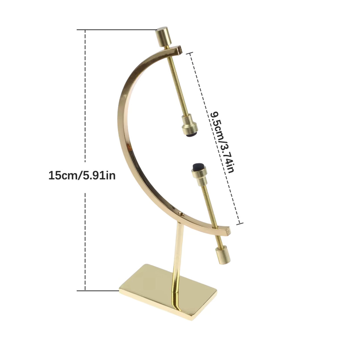 JETTING Globus Display Stand aus Metall und Glas in Gold als dekoratives Ornament - Bild 2