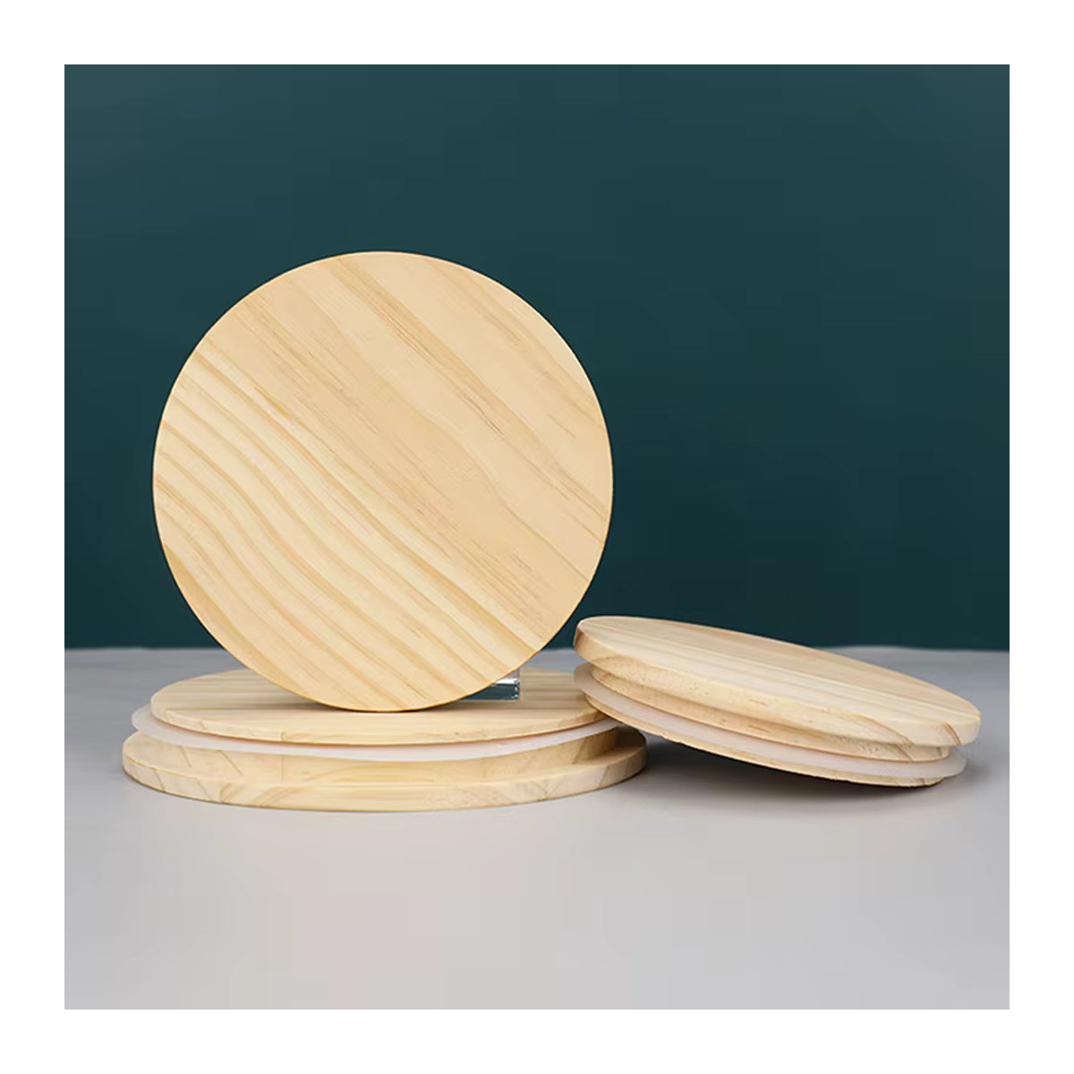 JETTING Kerzenbecher aus Glas mit Bambus-Holzdeckel und Silikonring, transparent, rund, minimalistisches Design - Bild 5