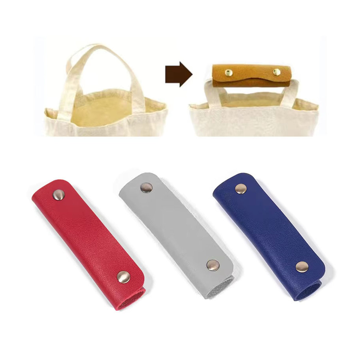 JETTING Leder Griff Wrap Ersatzriemen für Koffer und Gepäcktaschen, Schutzhülle und Schultergurt Pad, Schwarz oder Bunt - Bild 2