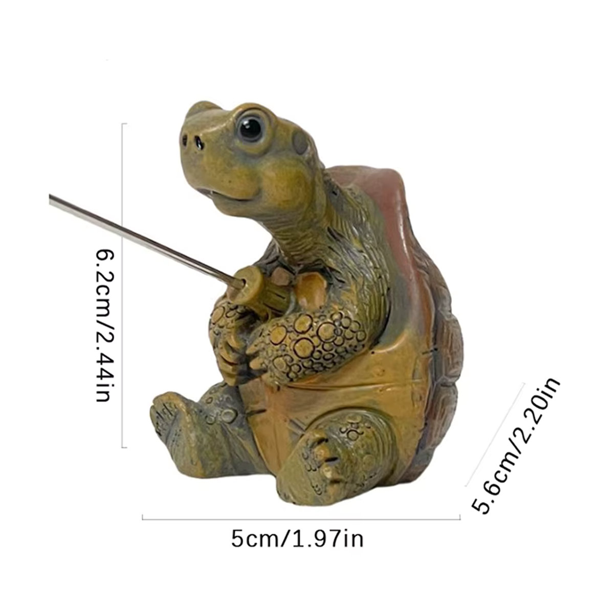JETTING Schildkröten Statue aus Kunstharz in Braun als dekorative Tierfigur für Garten und Zuhause - Bild 6