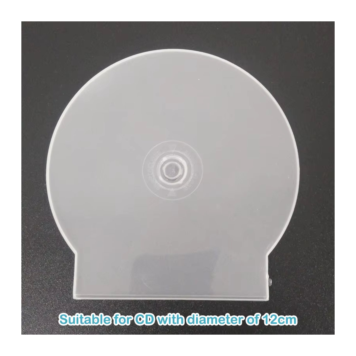JETTING Transparente Runde CD-DVD-Hülle aus Kunststoff im minimalistischen Design - Bild 2