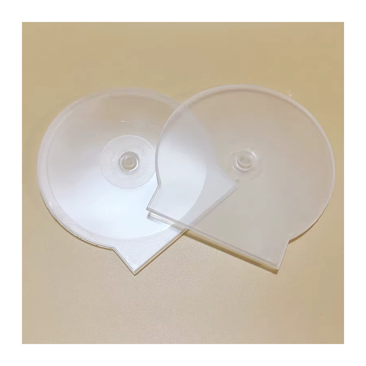 JETTING Transparente Runde CD-DVD-Hülle aus Kunststoff im minimalistischen Design - Bild 4