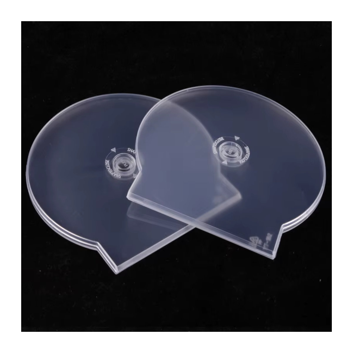 JETTING Transparente Runde CD-DVD-Hülle aus Kunststoff im minimalistischen Design - Bild 6