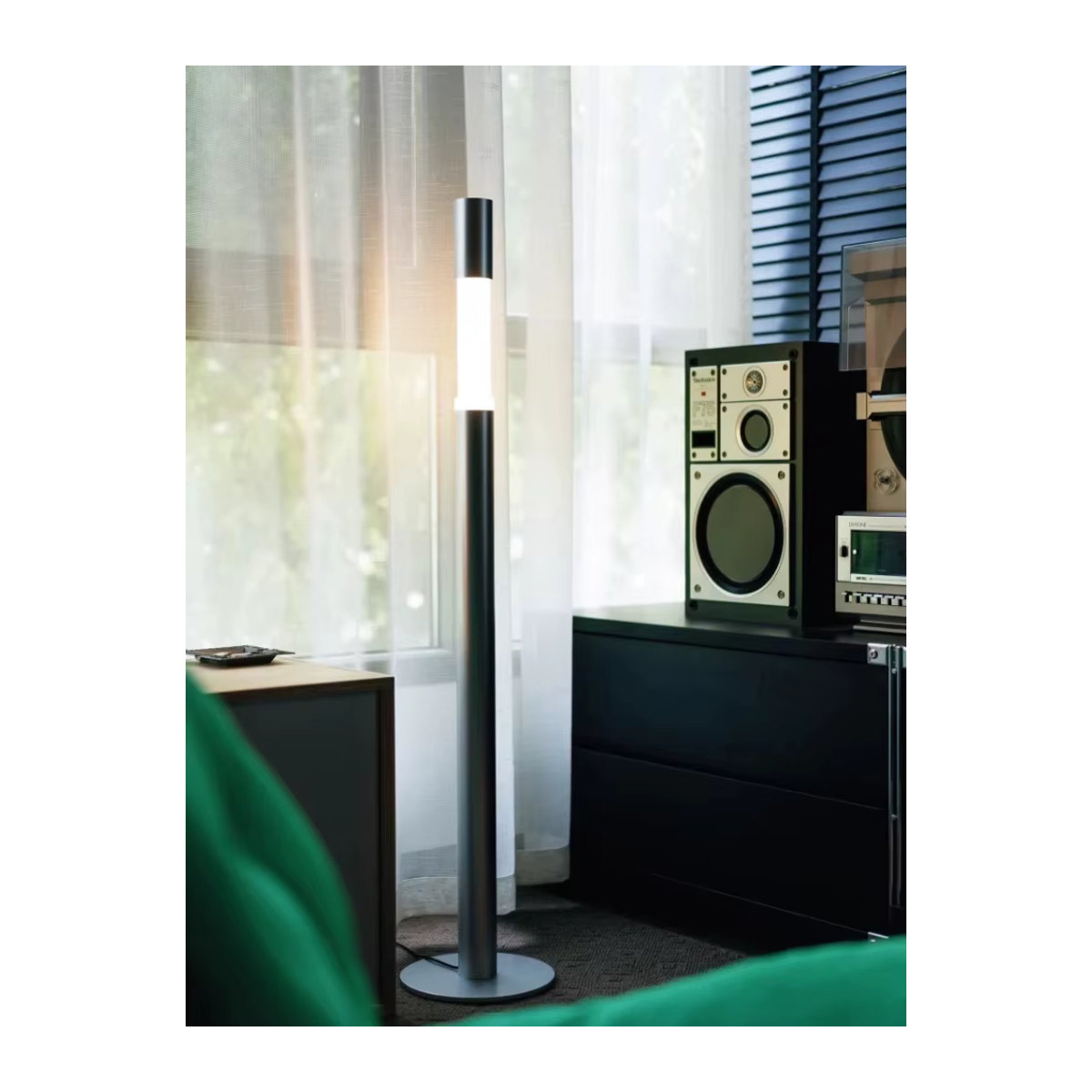 JIANKEXING Italienisches Designer minimalistisches vertikales Standlicht mit Lifting-Touch für Wohnzimmer und Schlafzimmer, Warmweiß 3000k - Bild 2