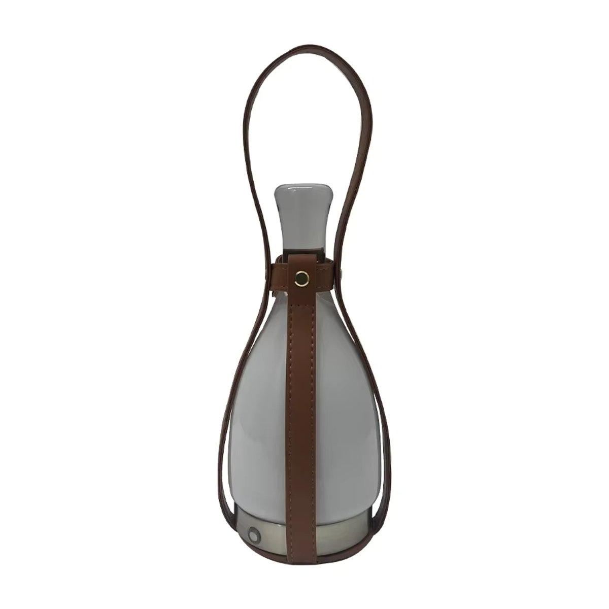 JIANKEXING LED Tischlampe aus Glas mit Lederakzent für Nordic Atmosphäre und Camping - Bild 7