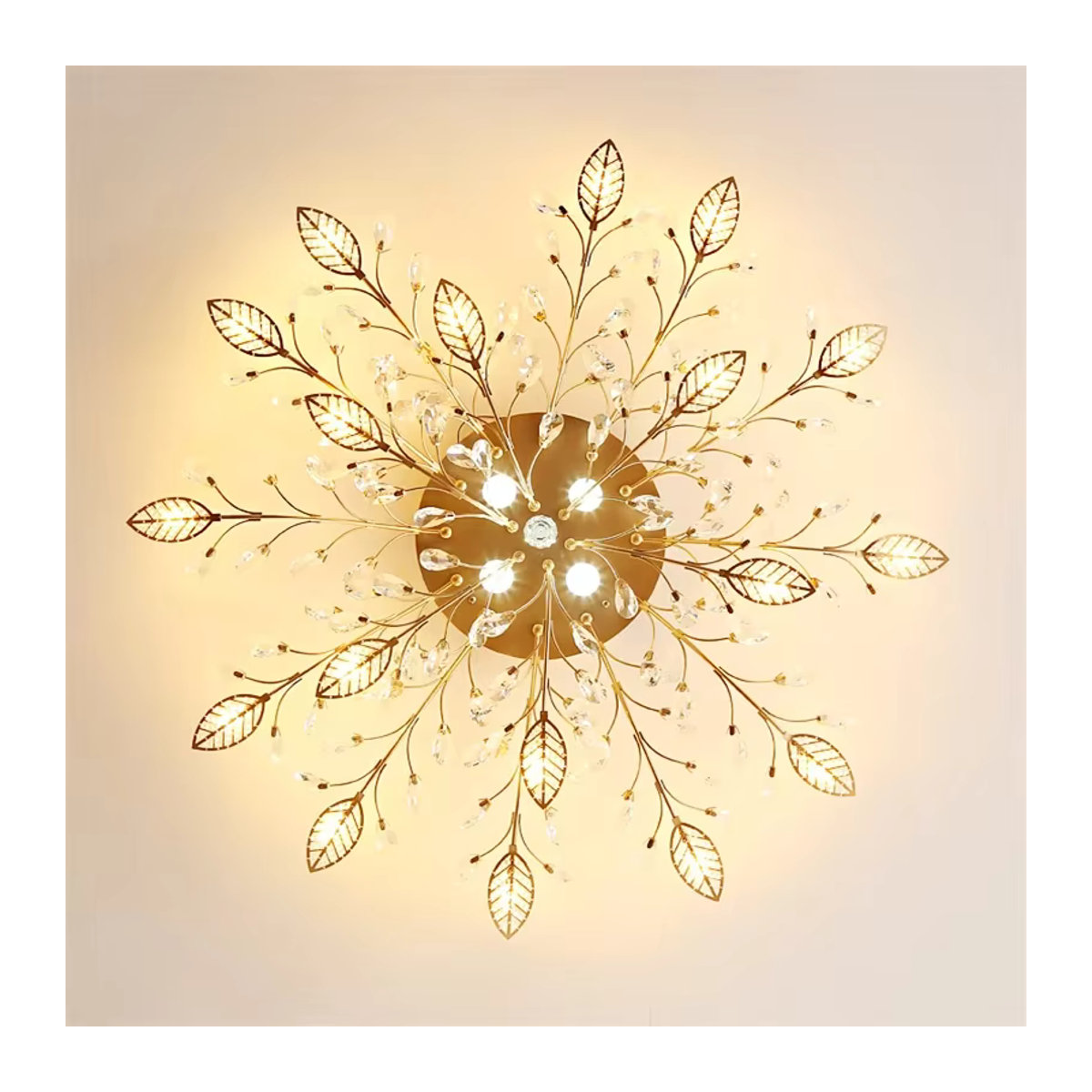 JIANKEXING Moderne Deckenlampe aus Glas im minimalistischen Kristall-Design für Wohnzimmer und Schlafzimmer - Bild 2