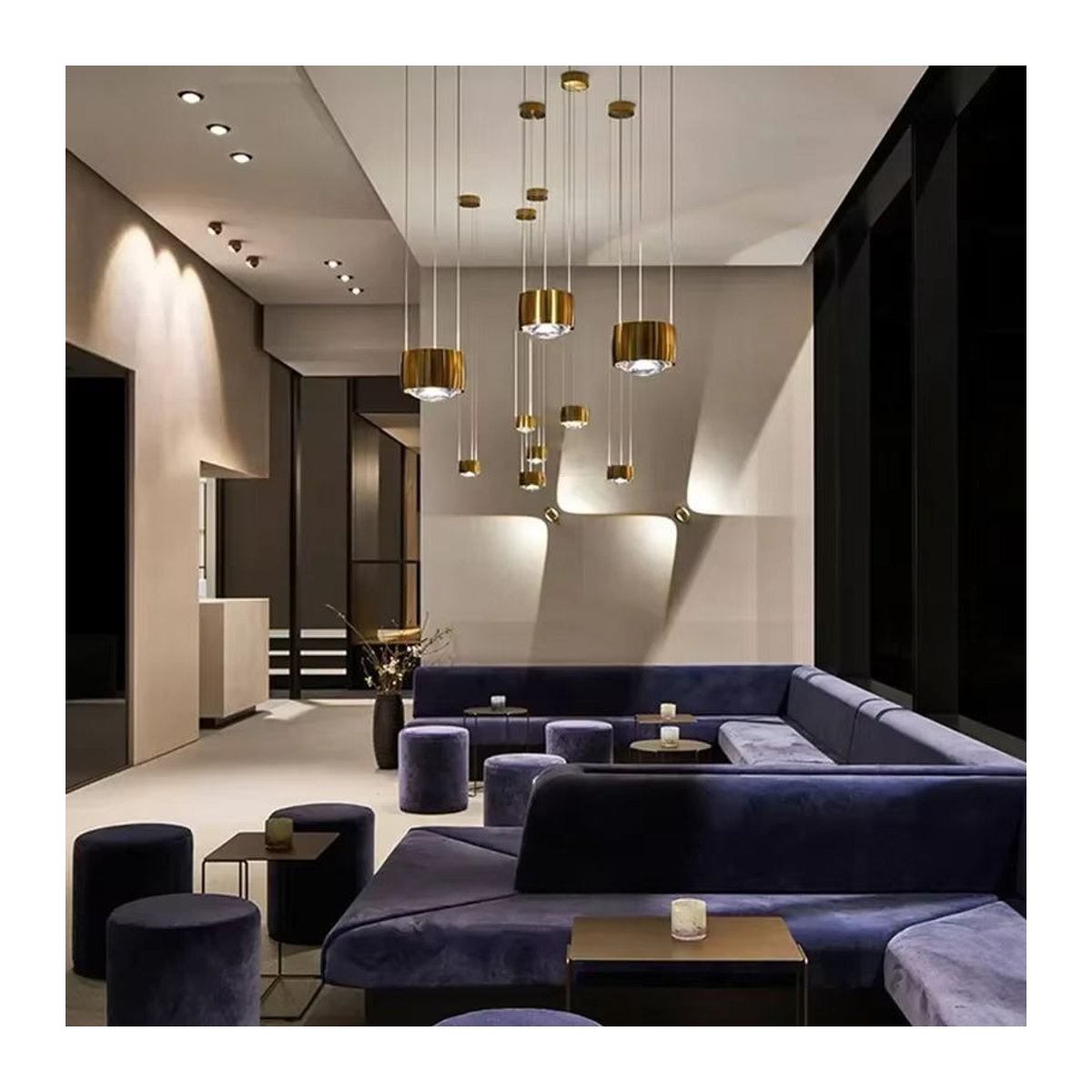 JIANKEXING Moderne Minimalistische Glas-LED-Pendelleuchte in Schwarz im Italien Design für Esszimmer, Küche oder Bar - Bild 3
