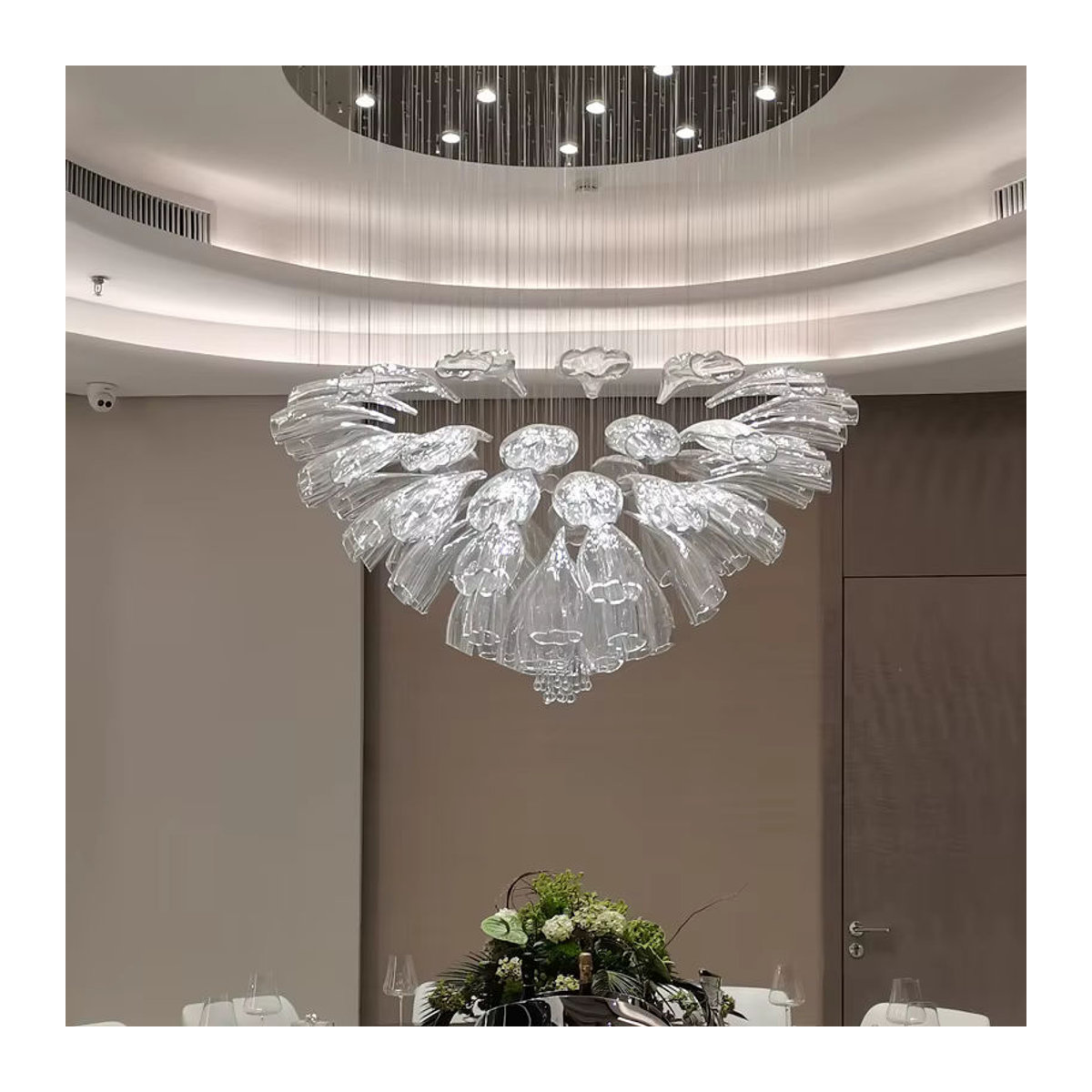 JIANKEXING Moderner Luxus LED Kristall Kronleuchter aus Glas in Gold oder Silber für Wohnzimmer Restaurant und Hotel - Bild 3