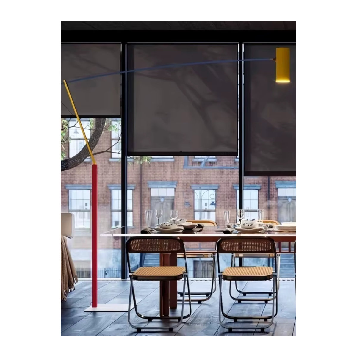 JIANKEXING Nordic Moderne Stehlampe im Memphis-Design für Wohnzimmer und Schlafzimmer - Bild 4