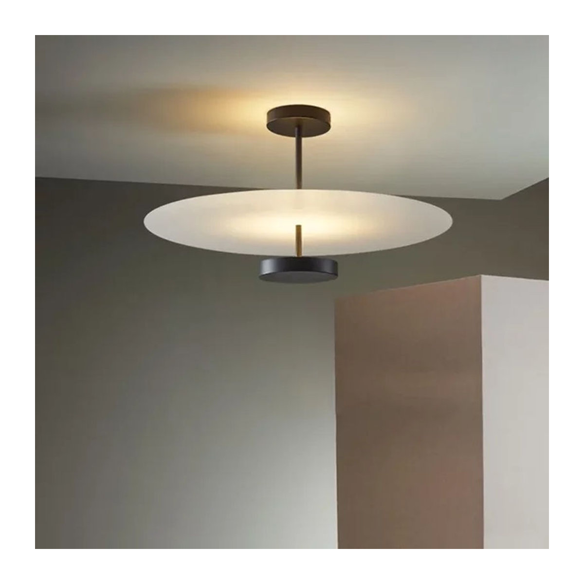 JIANKEXING Pendelleuchte Nordic Designer Minimalistische Kreisförmige Kunst Deckenlampe Schwarz - Bild 1