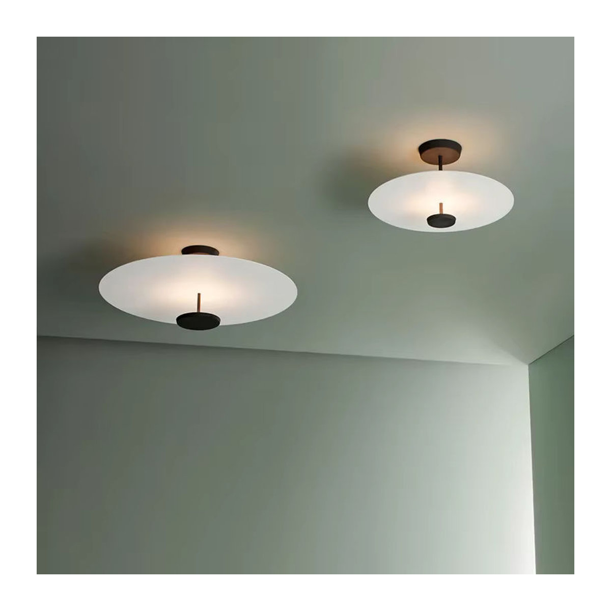 JIANKEXING Pendelleuchte Nordic Designer Minimalistische Kreisförmige Kunst Deckenlampe Schwarz - Bild 4
