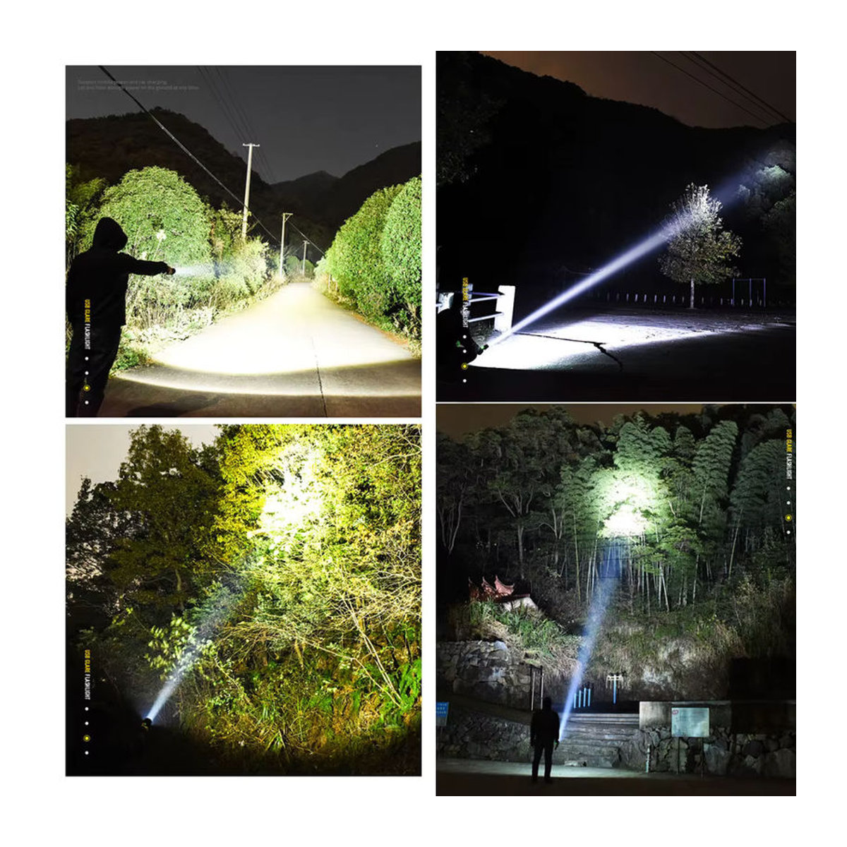 JIASHUAIXIN Taktische LED Taschenlampe mit Zoom und USB-Ladefunktion, leistungsstarke xhp70.2 wiederaufladbare Camp Lampe für 18650 oder 26650 Batterien - Bild 5