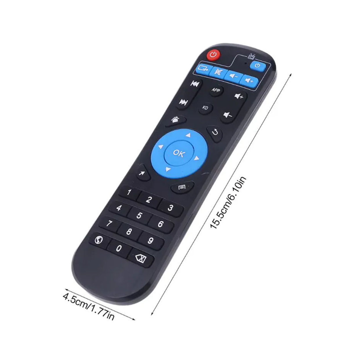JingTider Universelle IR-Fernbedienung für T95 Max Plus Android Smart TV Box, Schwarz - Bild 5