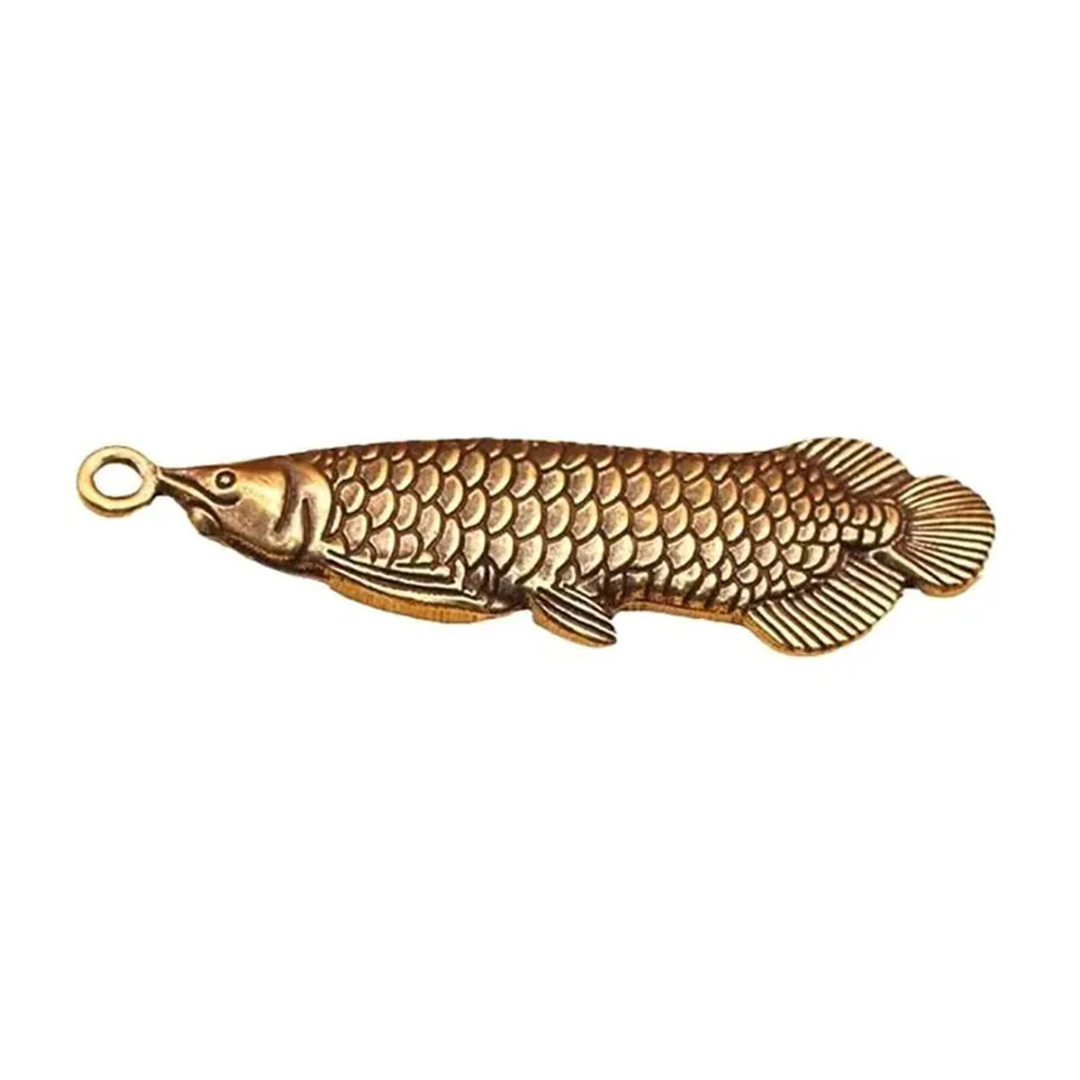 Jinlong Fisch Messing Anhänger in Gold im Vintage-Stil für DIY Schmuck und Dekoration - Bild 5