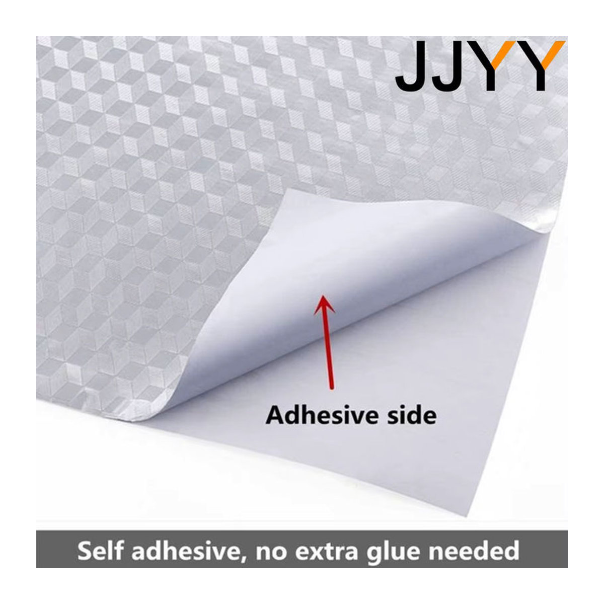 JJYY Aluminiumfolie Aufkleber Silber, wasserdicht und ölbeständig für Küche, Wand und Möbel, B: 40 cm, L: 100 cm - Bild 5