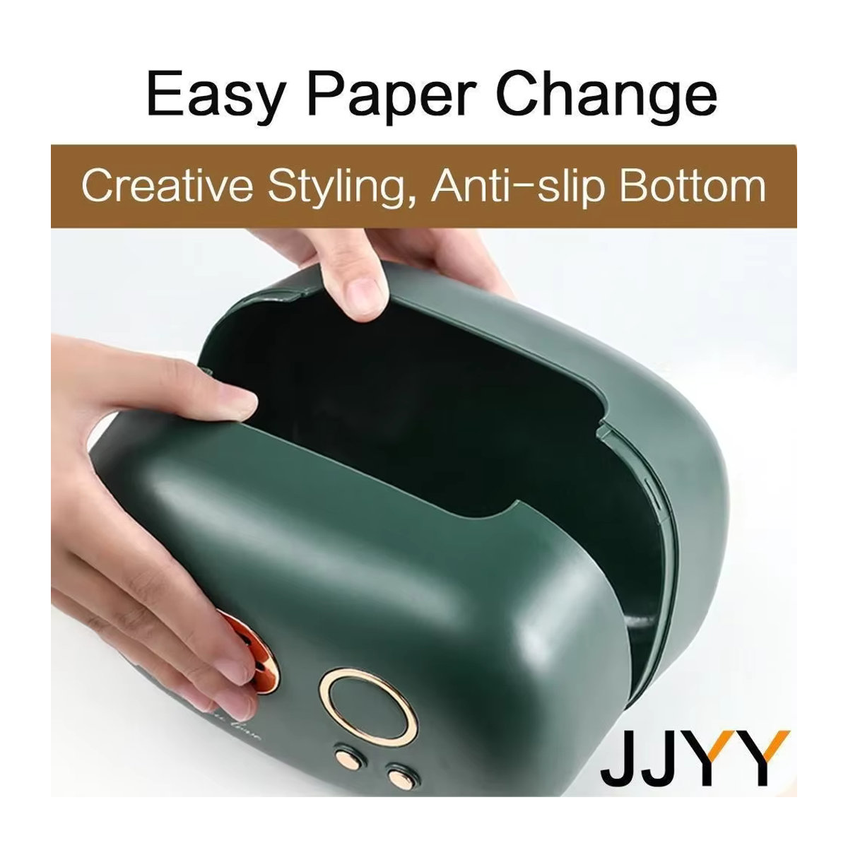 JJYY Retro Tissue Box in Rot mit geometrischem Design als luxuriative Aufbewahrung für dein Wohnzimmer - Bild 4