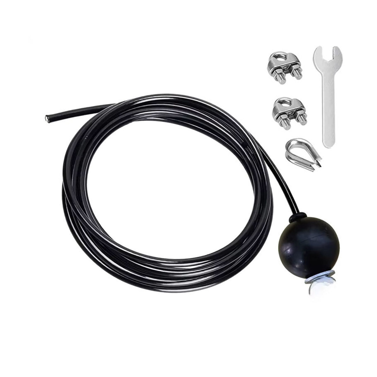 jojonice Heavy Duty Fitness Pulley Ersatzkabel aus Stahl, Schwarz, Dicke: 5 mm - Bild 6