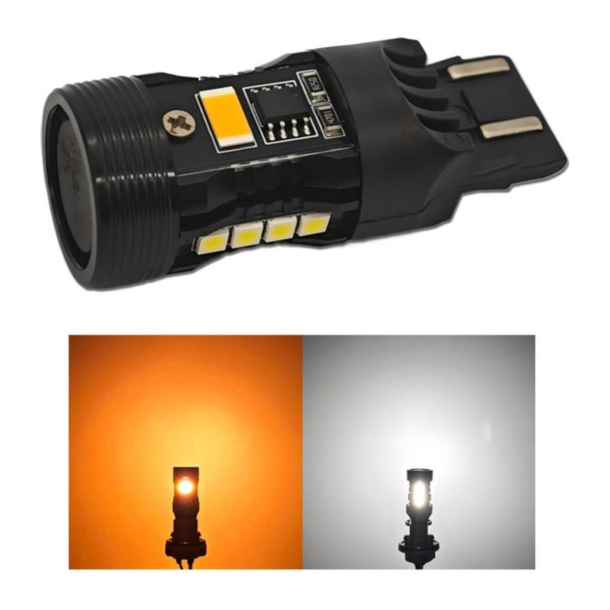 JP Off-Road 2er Set W21/5W 7443 LED-Birnen 12V mit zwei Farben in Kaltweiß - Bild 1