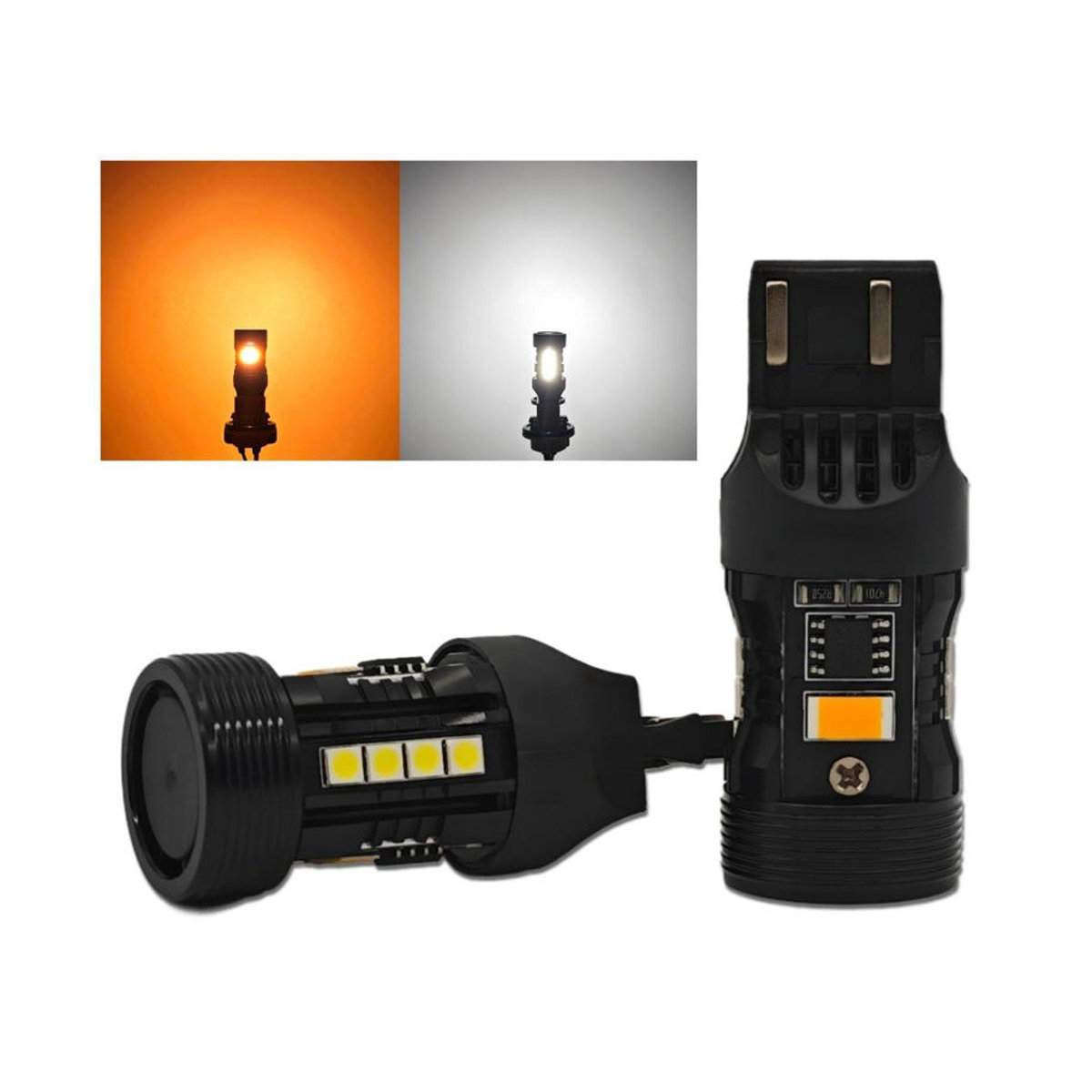 JP Off-Road 2er Set W21/5W 7443 LED-Birnen 12V mit zwei Farben in Kaltweiß - Bild 9