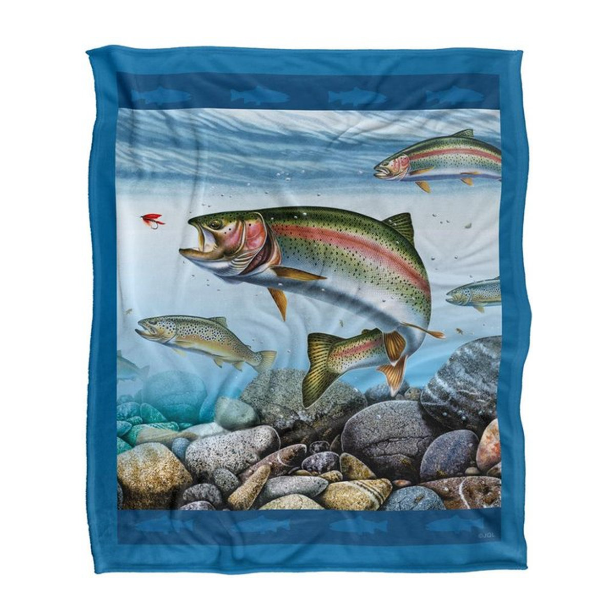 JQ Licensing Silky Scene Angeln Superweiche Decke One Size - Bild 1