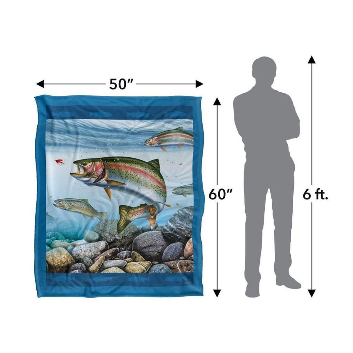 JQ Licensing Silky Scene Angeln Superweiche Decke One Size - Bild 3