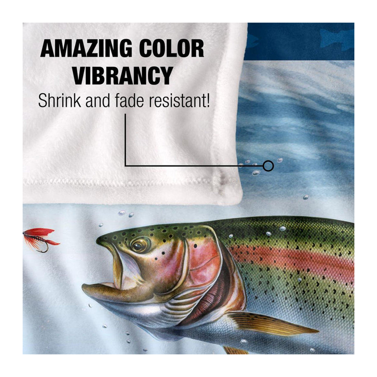 JQ Licensing Silky Scene Angeln Superweiche Decke One Size - Bild 6