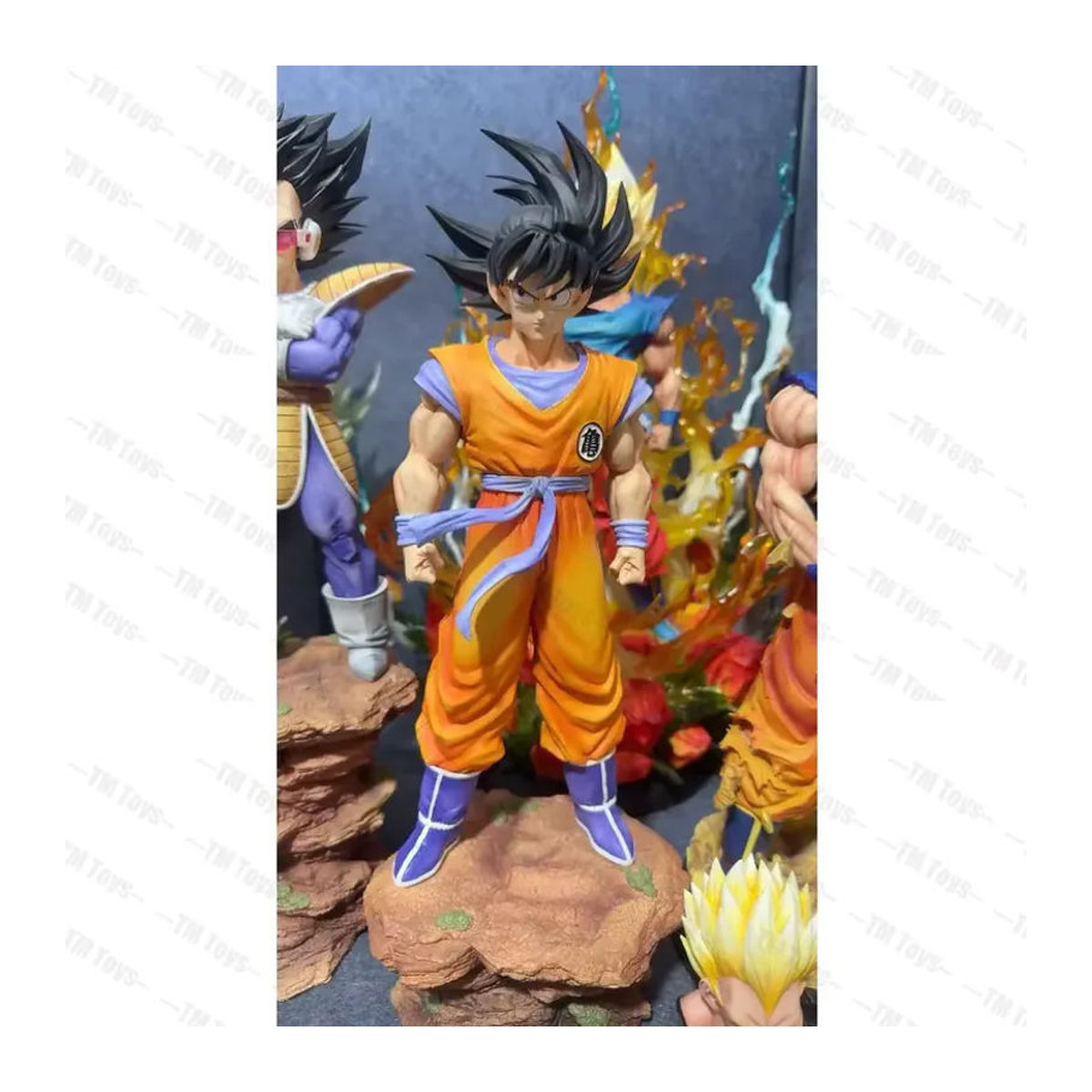 JT Studio Dragon Ball Anime-Figuren Son Goku und Vegeta Schicksalsduell PVC-Statue, mehrfarbig - Bild 3