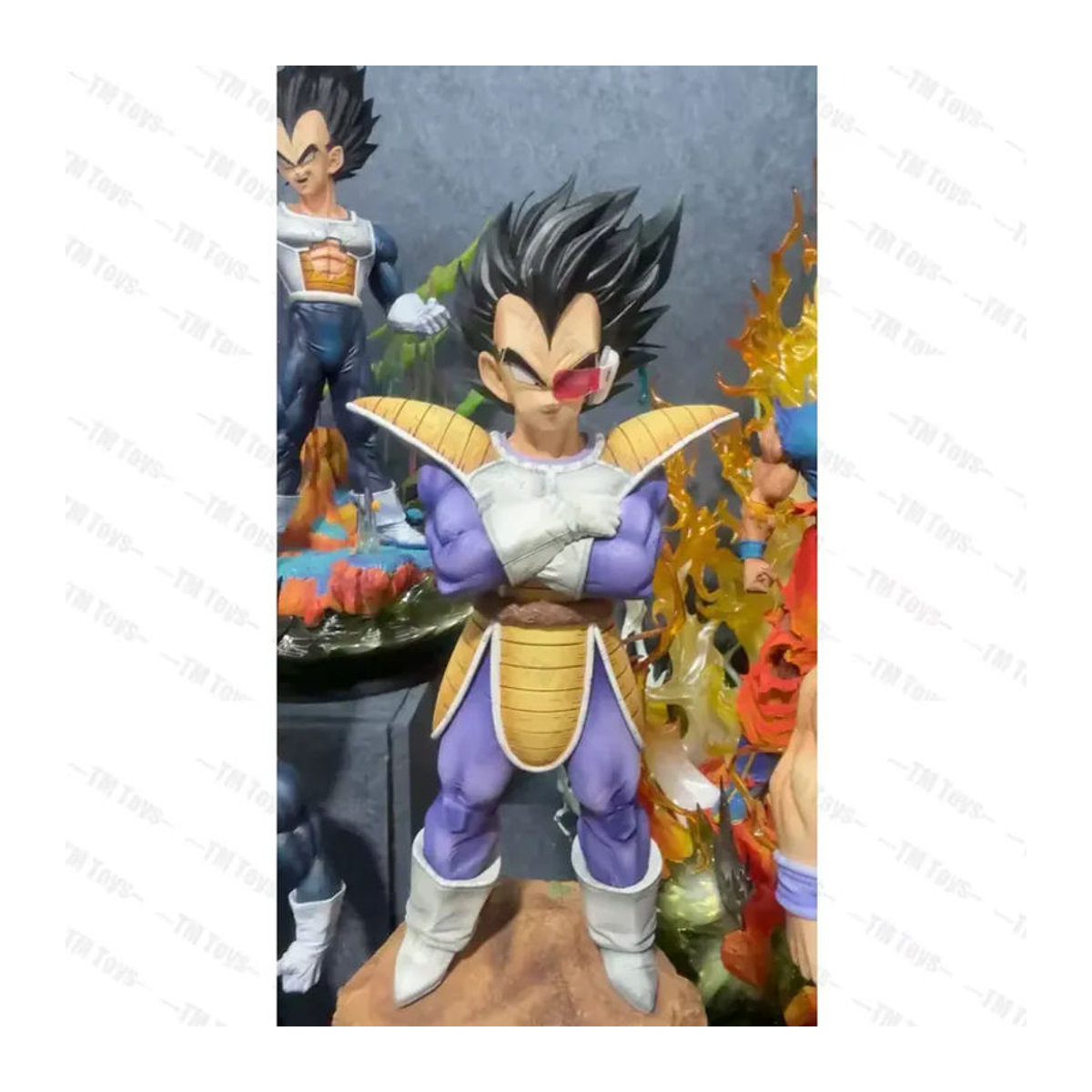 JT Studio Dragon Ball Anime-Figuren Son Goku und Vegeta Schicksalsduell PVC-Statue, mehrfarbig - Bild 4