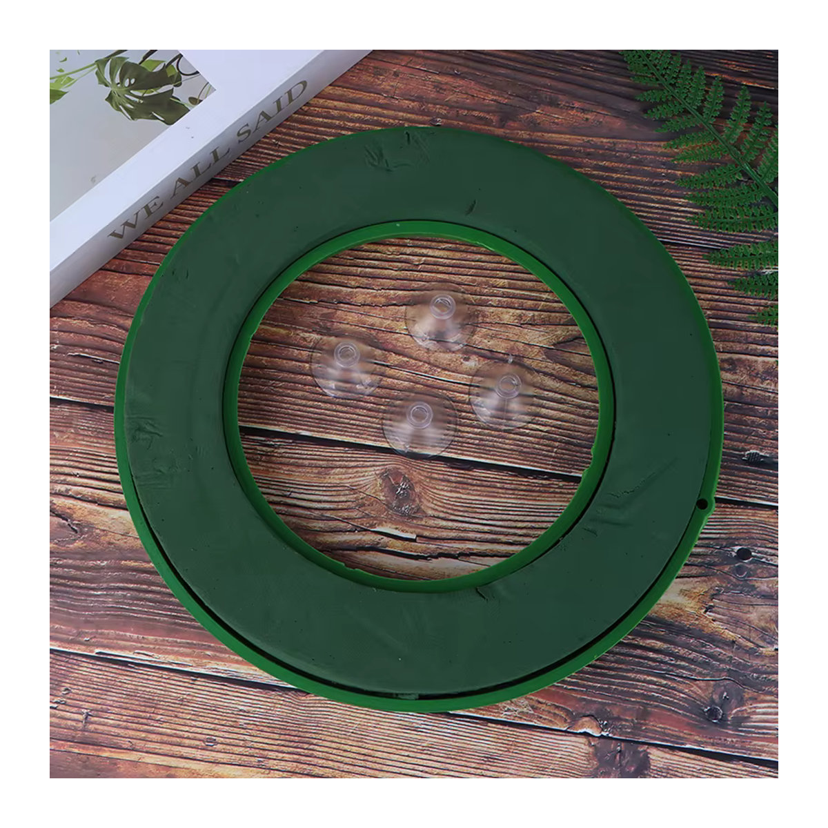 JTZTF Rundes Steckmoos Ring Basis aus Schaumstoff für Blumenkränze in Grün - Bild 2