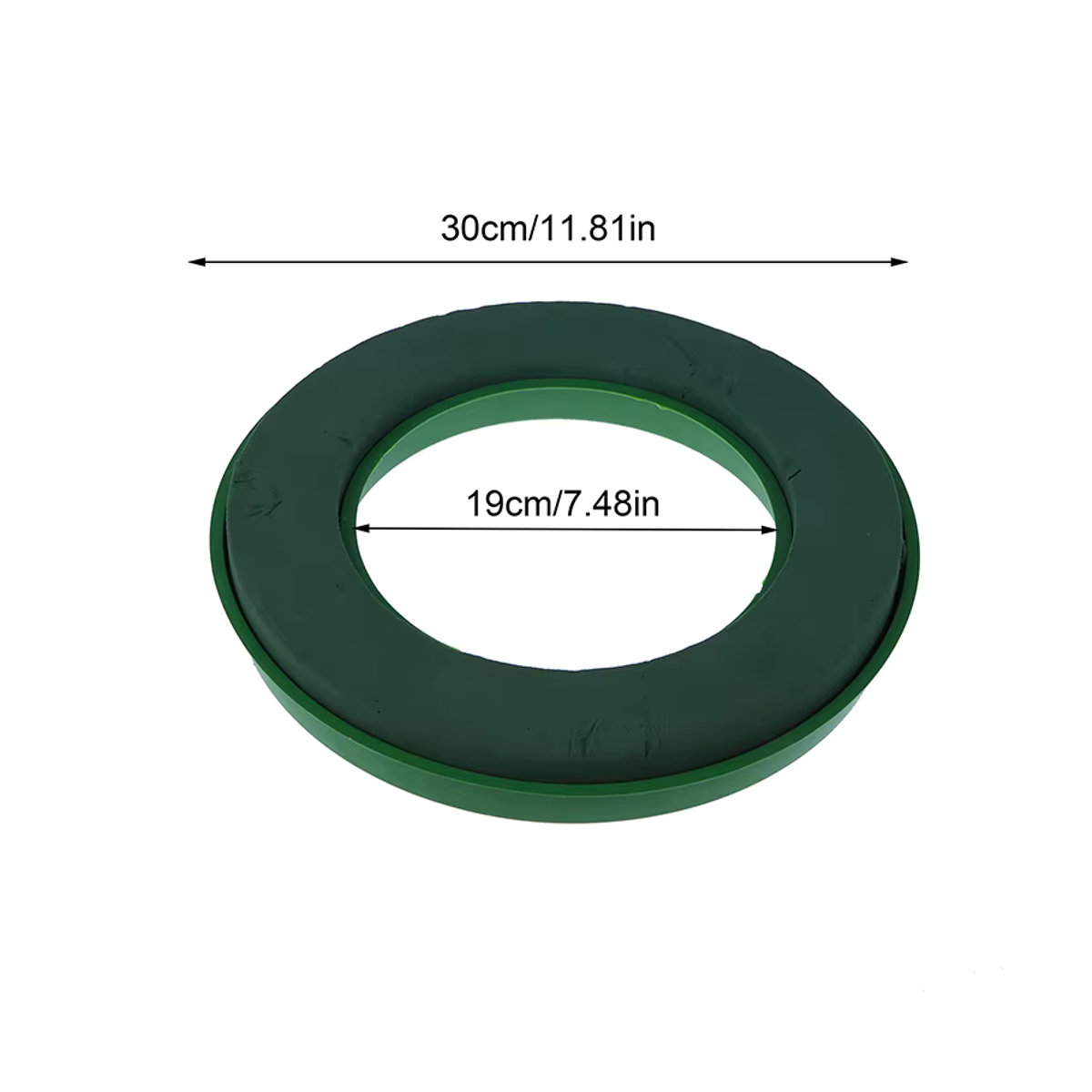 JTZTF Rundes Steckmoos Ring Basis aus Schaumstoff für Blumenkränze in Grün - Bild 4