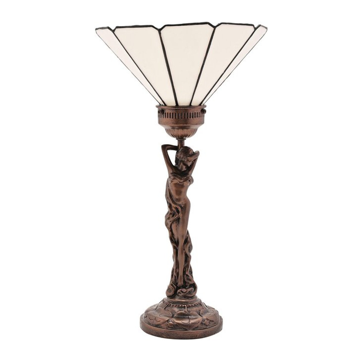 Jugendstil Stehlampe Juliana in Bronze im Tiffany-Stil von Pertemba FR - Bild 1