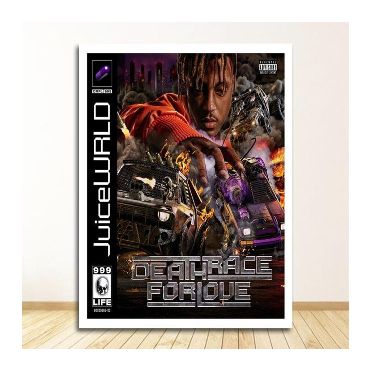 Juice Wrld Death Race for Love Leinwand Poster Aidegou5 Breite: 60 cm, Höhe: 90 cm - Bild 1