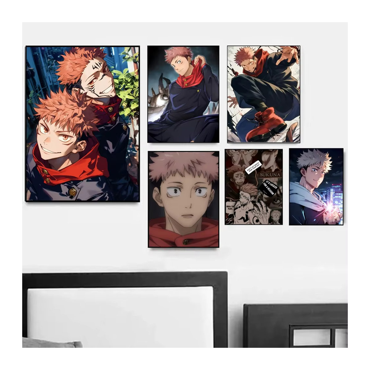 Jujutsu Kaisen Yuji Itadori Poster als Kunstmalerei aus Papier für deine Wanddekoration - Bild 2