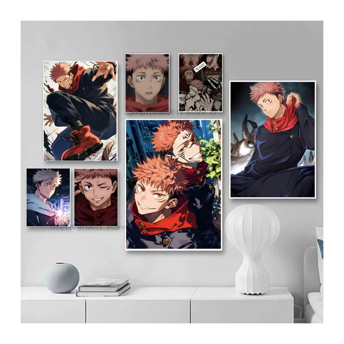 Jujutsu Kaisen Yuji Itadori Poster als Kunstmalerei aus Papier für deine Wanddekoration - Bild 3