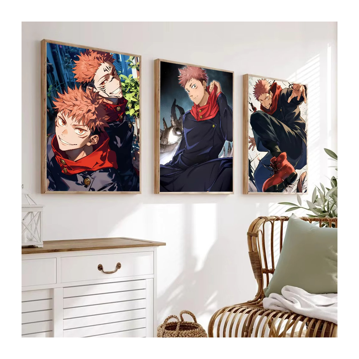 Jujutsu Kaisen Yuji Itadori Poster als Kunstmalerei aus Papier für deine Wanddekoration - Bild 5