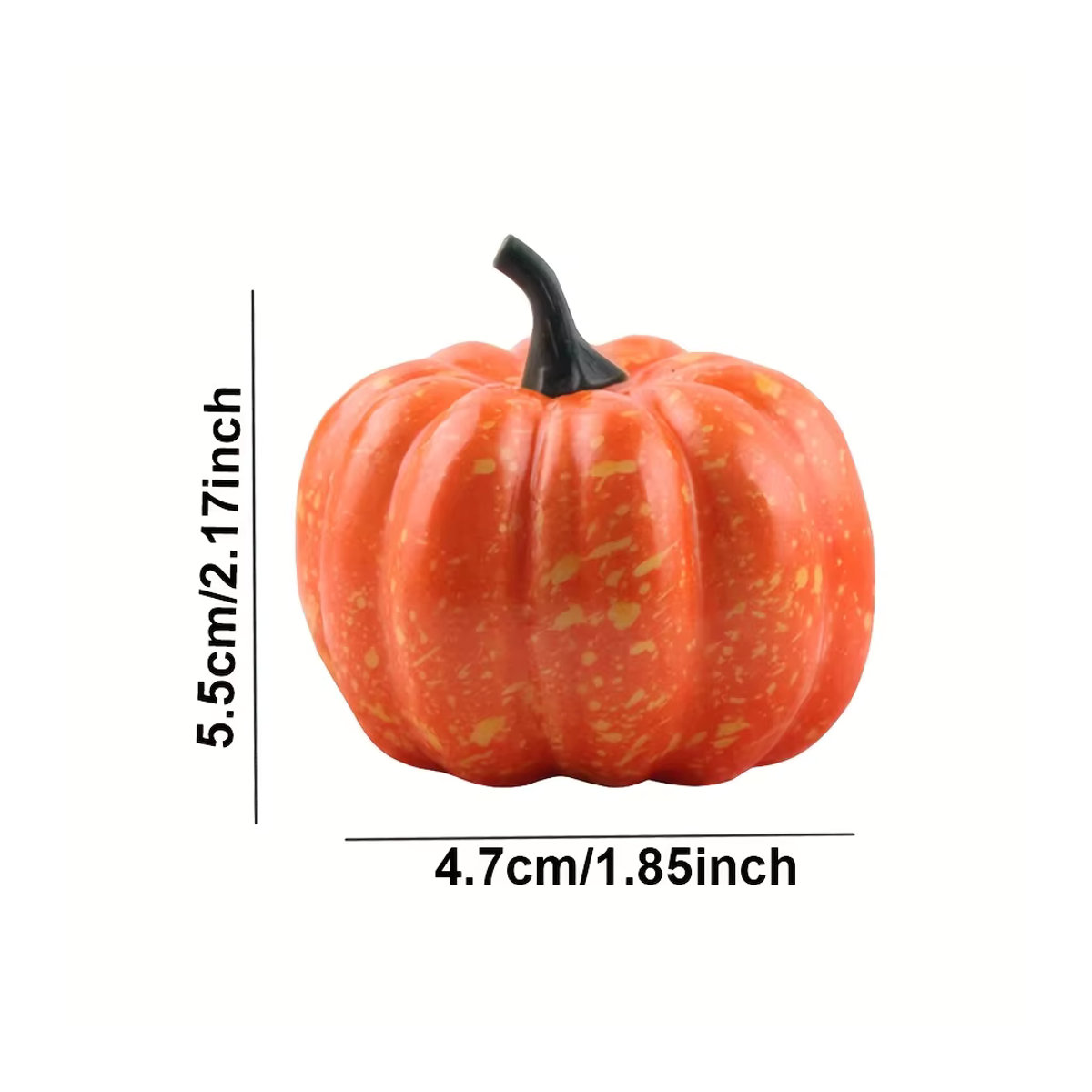 JXB Künstliche Kürbisse in Weiß für Halloween und Ernte-Dekoration, 5,5 cm - Bild 2