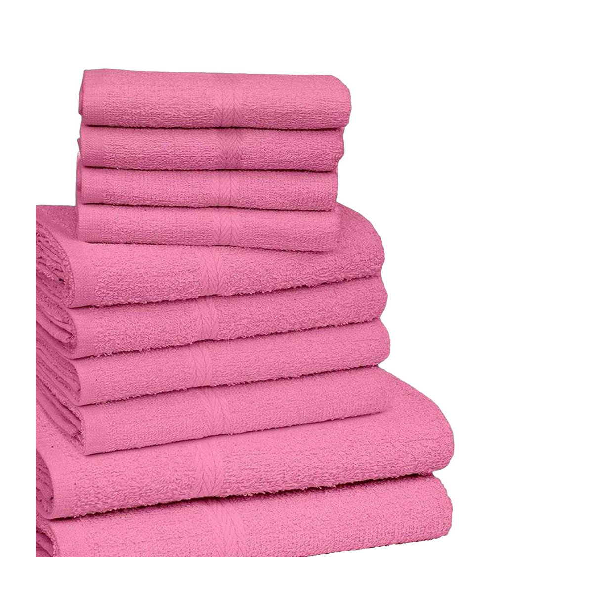 K Collection Handtuchset aus ägyptischer Baumwolle, 10er Pack, violett - Bild 3