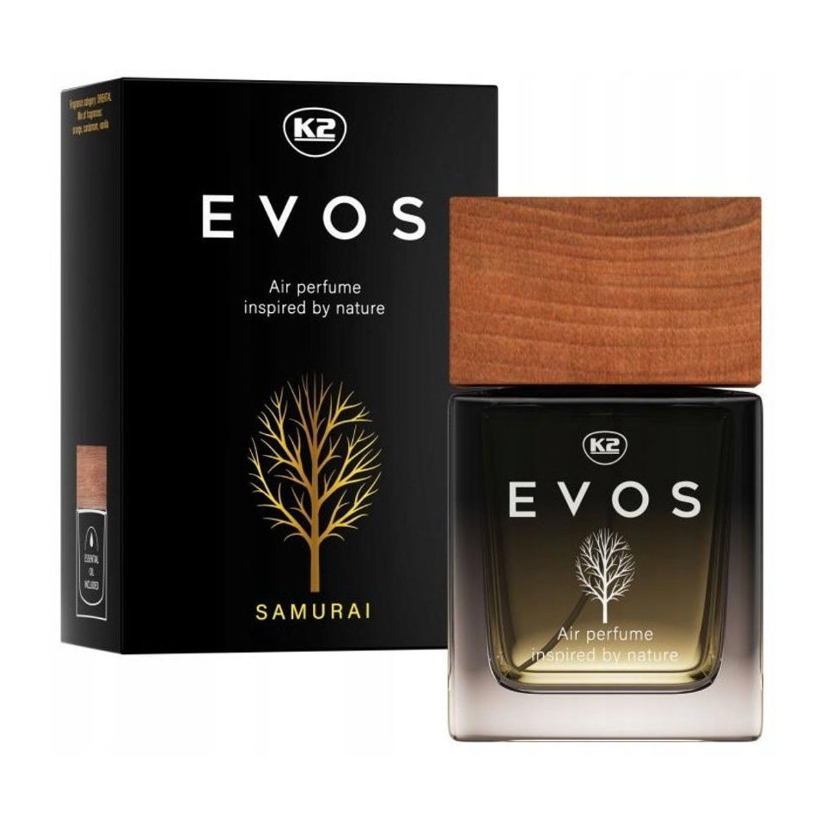 K2 Evos Duftzerstäuber Samurai 50ml Schwarz aus Glas und Holz - Bild 8