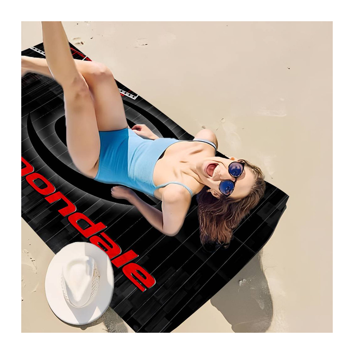 Ka Chen Muda Mikrofaser Strandtuch bedruckt, saugfähiges und weiches Handtuch für Yoga, Schwimmen und Sport, Breite: 30 cm, Höhe: 60 cm - Bild 3