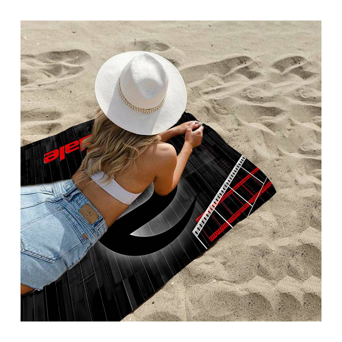 Ka Chen Muda Mikrofaser Strandtuch bedruckt, saugfähiges und weiches Handtuch für Yoga, Schwimmen und Sport, Breite: 30 cm, Höhe: 60 cm - Bild 4