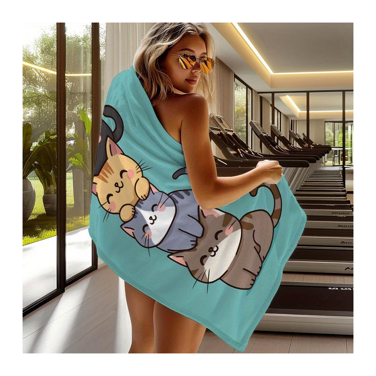 Ka Chen Muxi Mikrofaser Strandtuch mit exklusivem Druck, schnelltrocknend und saugfähig, B: 30 cm, H: 60 cm - Bild 3