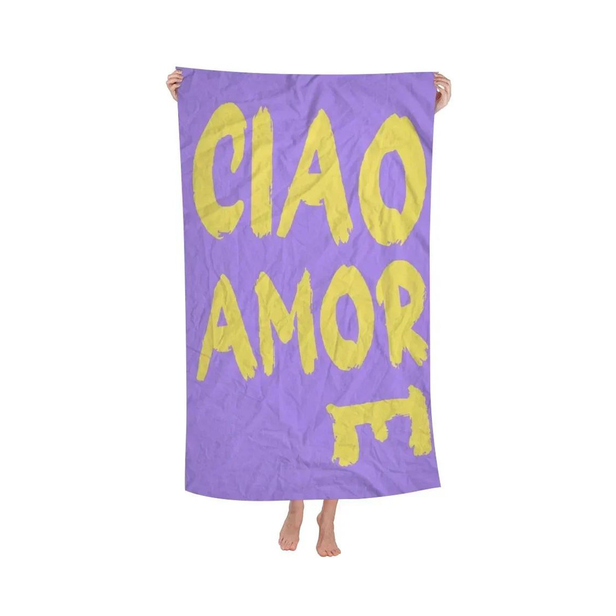Ka Chen Muxi Strandtuch Ciao Amore Weiß, B: 30 cm, H: 60 cm - Bild 1